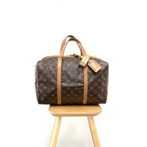 LOUIS VUITTON Monogram Sac Souple 35 Duffel Bag